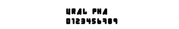 Fuente URAL PHA.TTF