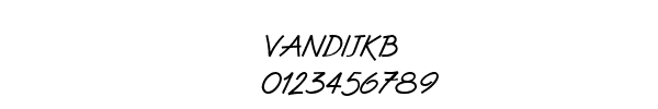 Fuente VANDIJKB.TTF