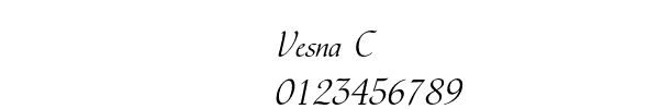 Fuente Vesna C.ttf