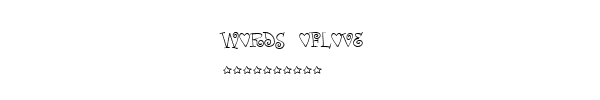 Fuente WORDS OFLOVE.ttf