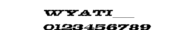 Fuente WYATI___.TTF