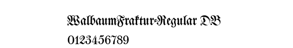 Fuente WalbaumFraktur-Regular DB.ttf