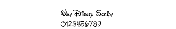 Fuente Walt Disney Script.ttf