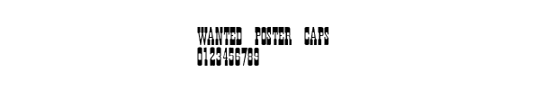 Fuente Wanted Poster Caps.ttf
