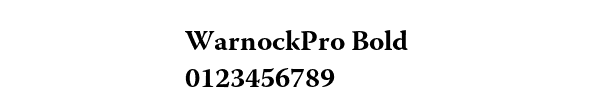 Fuente WarnockPro Bold.ttf
