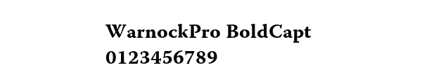 Fuente WarnockPro BoldCapt.ttf