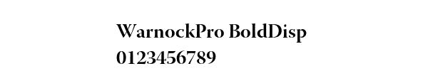 Fuente WarnockPro BoldDisp.ttf