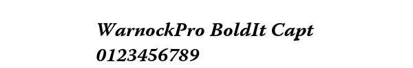 Fuente WarnockPro BoldIt Capt.ttf