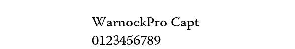 Fuente WarnockPro Capt.ttf