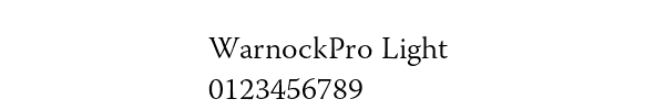Fuente WarnockPro Light.ttf