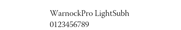 Fuente WarnockPro LightSubh.ttf