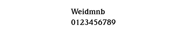 Fuente Weidmnb.ttf
