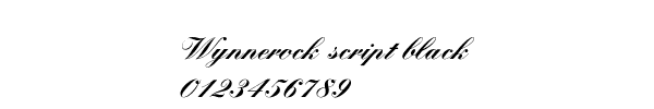 Fuente Wynnerock script black.ttf
