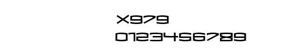 Fuente X979.ttf