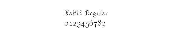 Fuente Xaltid Regular.TTF