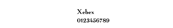 Fuente Xebex.ttf