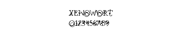 Fuente Xenowort.ttf
