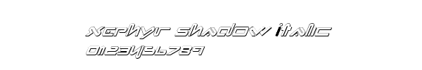 Fuente Xephyr Shadow Italic.ttf