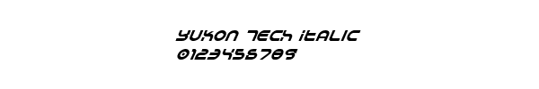 Fuente Yukon Tech Italic.ttf