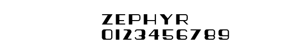 Fuente ZEPHYR.TTF