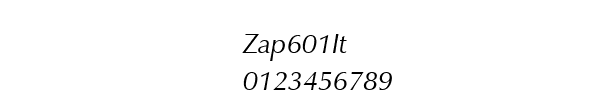 Fuente Zap601It.ttf