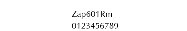 Fuente Zap601Rm.ttf
