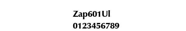 Fuente Zap601Ul.ttf