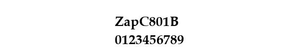 Fuente ZapC801B.ttf