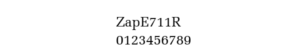 Fuente ZapE711R.ttf