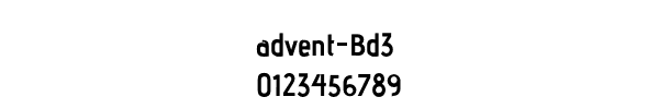 Fuente advent-Bd3.otf