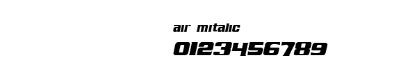 Fuente air mitalic.ttf