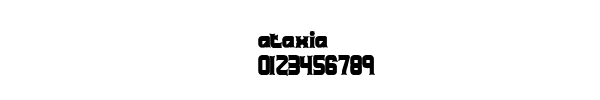 Fuente ataxia.ttf