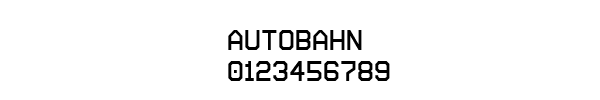 Fuente autobahn.ttf