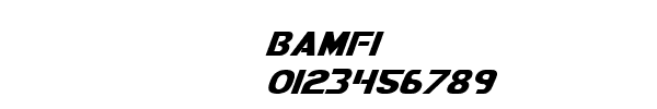 Fuente bamfi.ttf