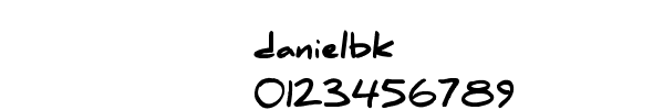 Fuente danielbk.ttf