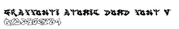 Fuente graffonti atomic bomb font virus.ttf