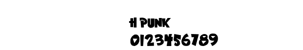 Fuente h punk.ttf
