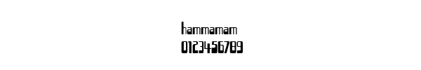 Fuente hammamam.ttf