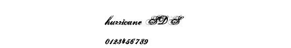 Fuente hurricane SDS.ttf