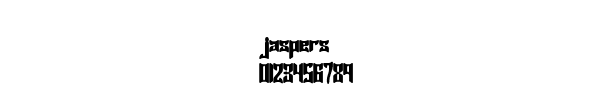 Fuente jaspers.ttf