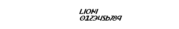 Fuente lioni.ttf