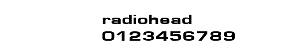 Fuente radiohead.TTF