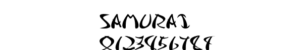 Fuente samurai.ttf