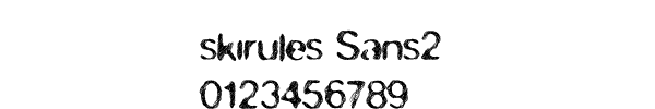 Fuente skirules Sans2.ttf