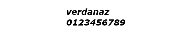 Fuente verdanaz.ttf