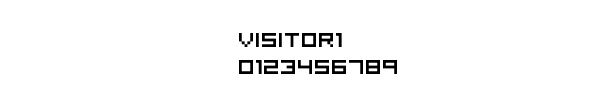 Fuente visitor1.ttf