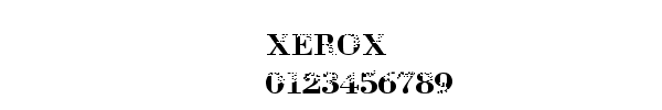 Fuente xerox.TTF