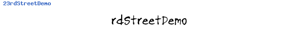 Fuente 23rdStreetDemo.ttf