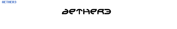 Fuente AETHER3.TTF