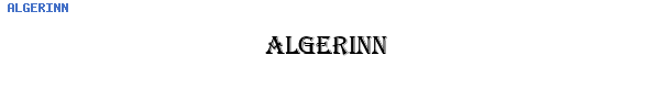 Fuente ALGERINN.TTF